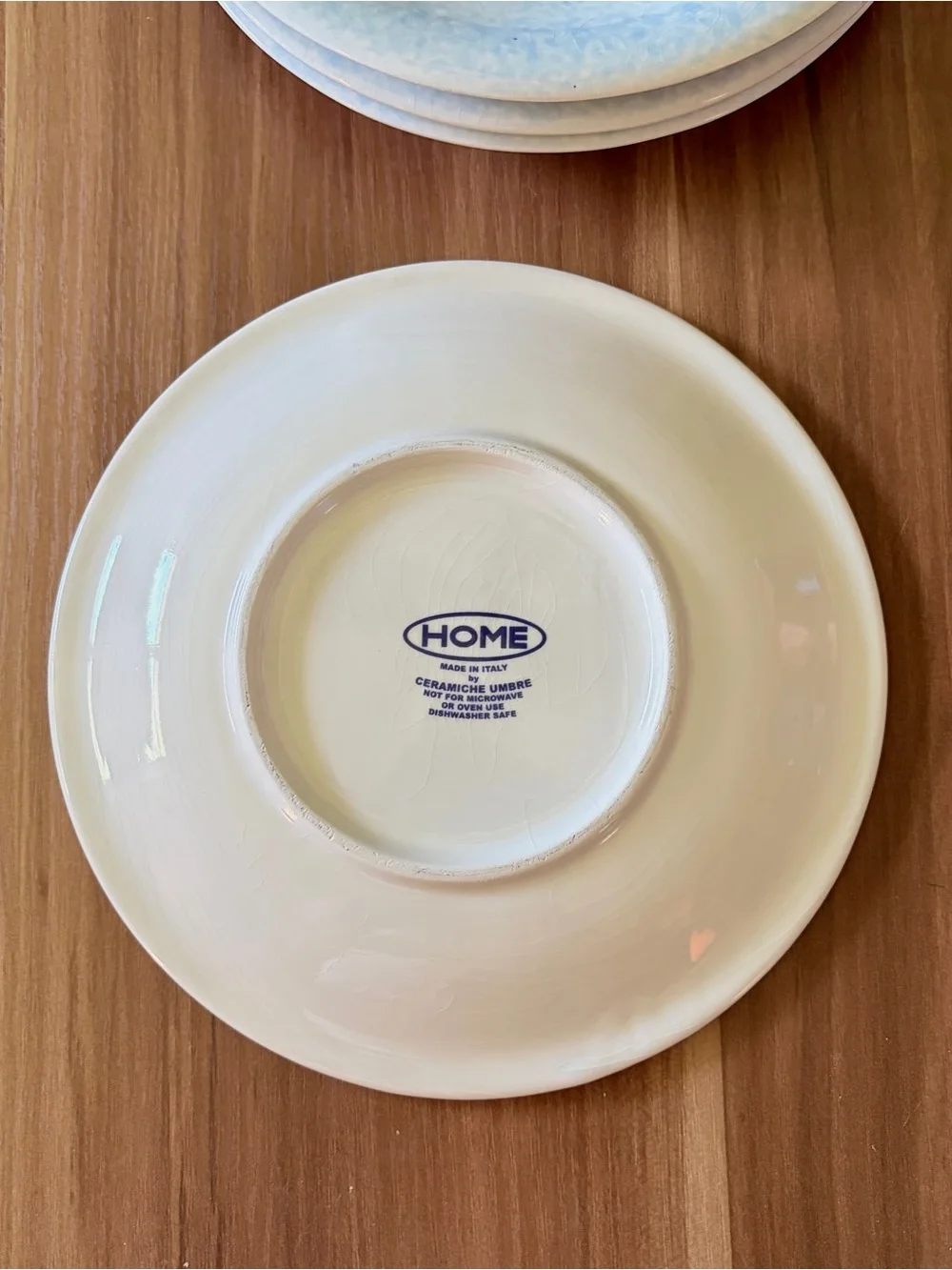 Set of 4 Target Home Ceramiche Umbre Winter Frost Snowflake 8” Plates Made Italy